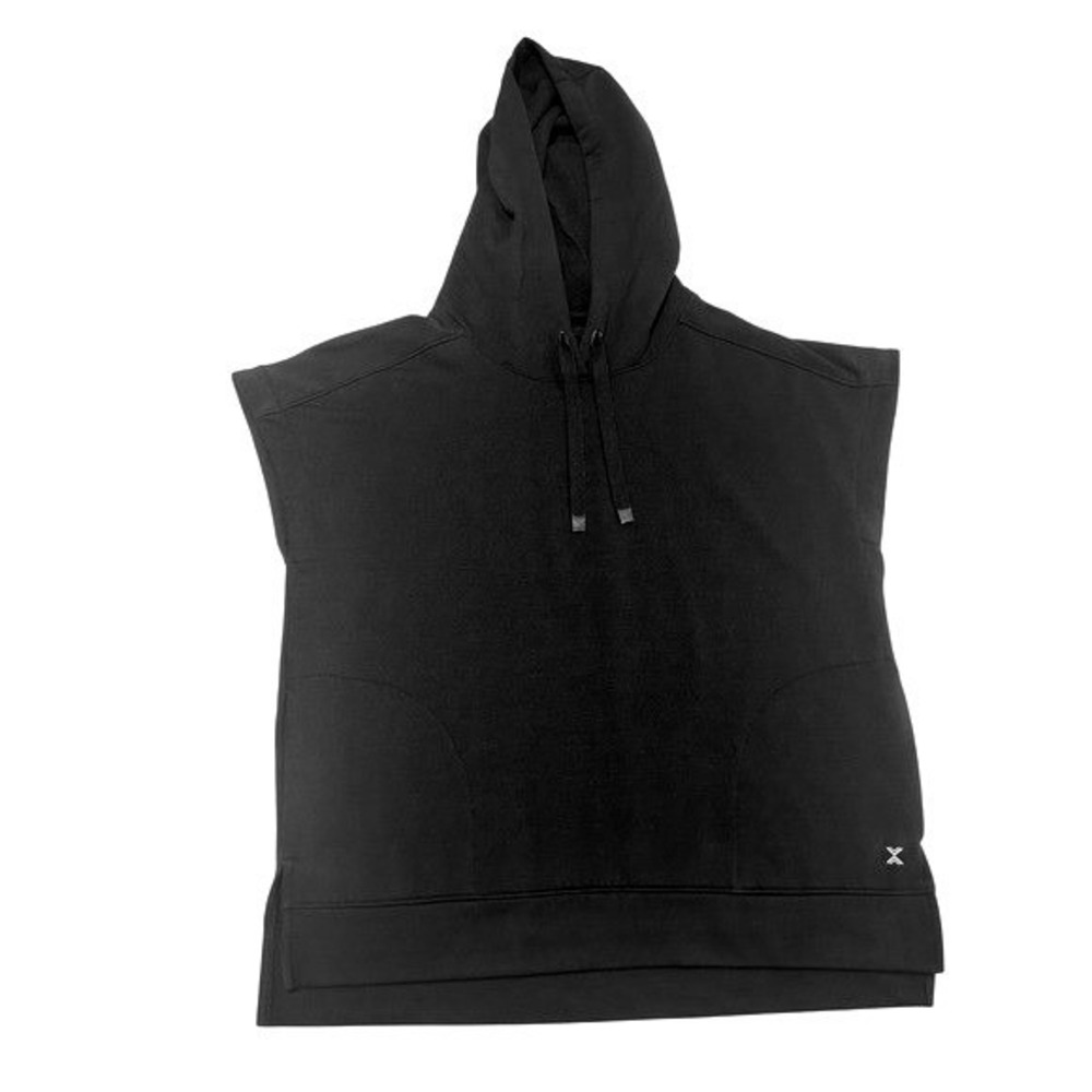 Xersion Mens Sleeveless Hoodie Black Pullover Workout Vest Size M